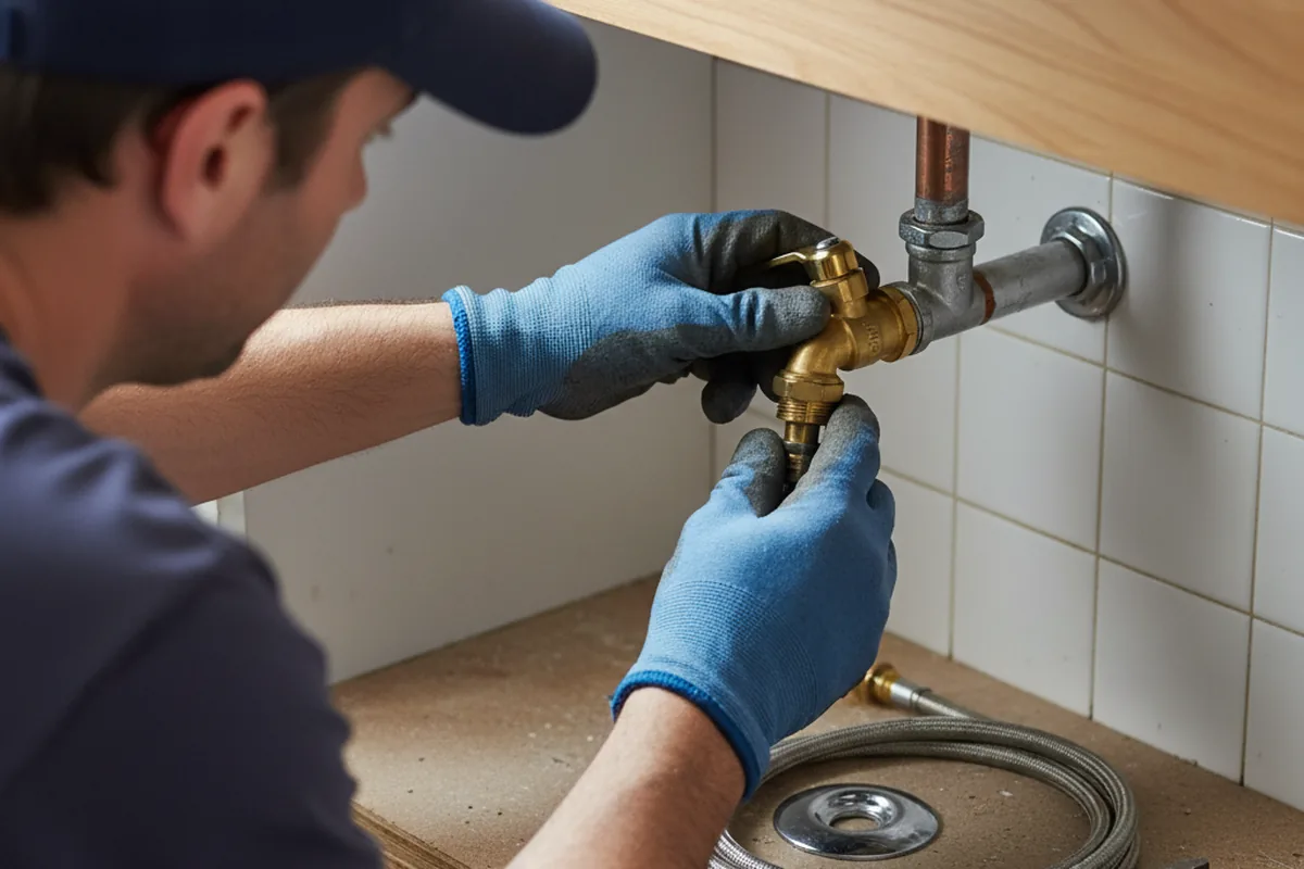 Shutoff valve and fitting work during Faucet and Fixture Repair in Hackensack